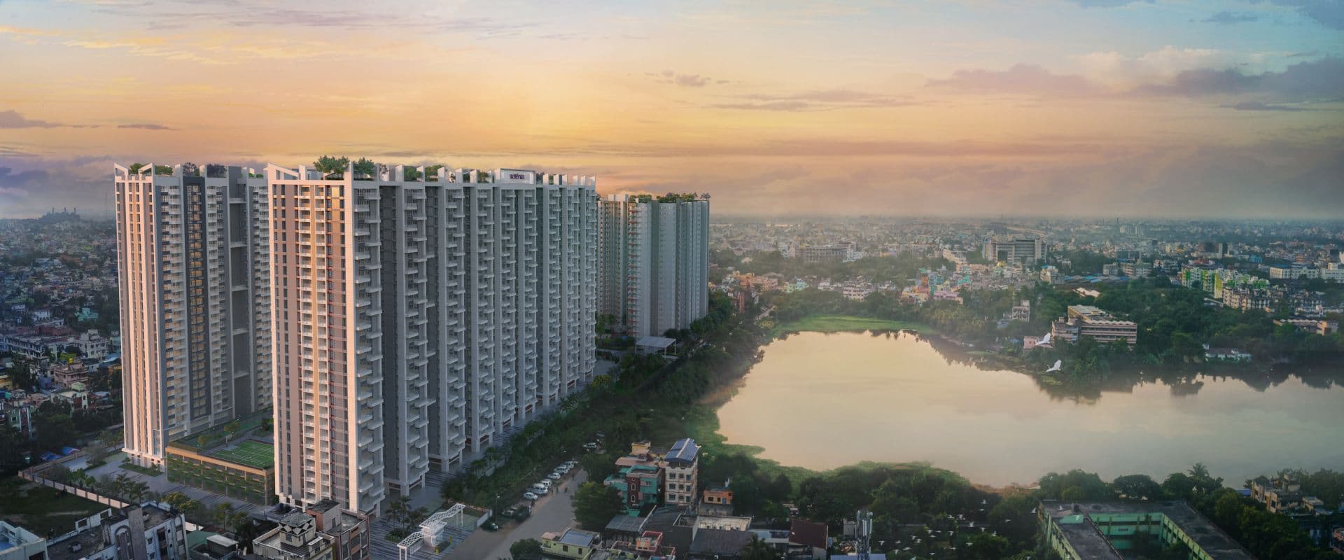 Merlin Serenia — 4 BHK flats on BT Road
